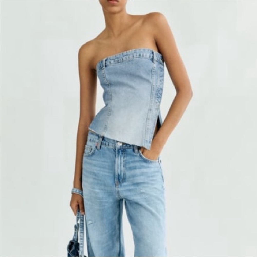 ZARA CORSET Style Denim Jeans